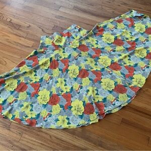 Vintage Floral Circle Skirt